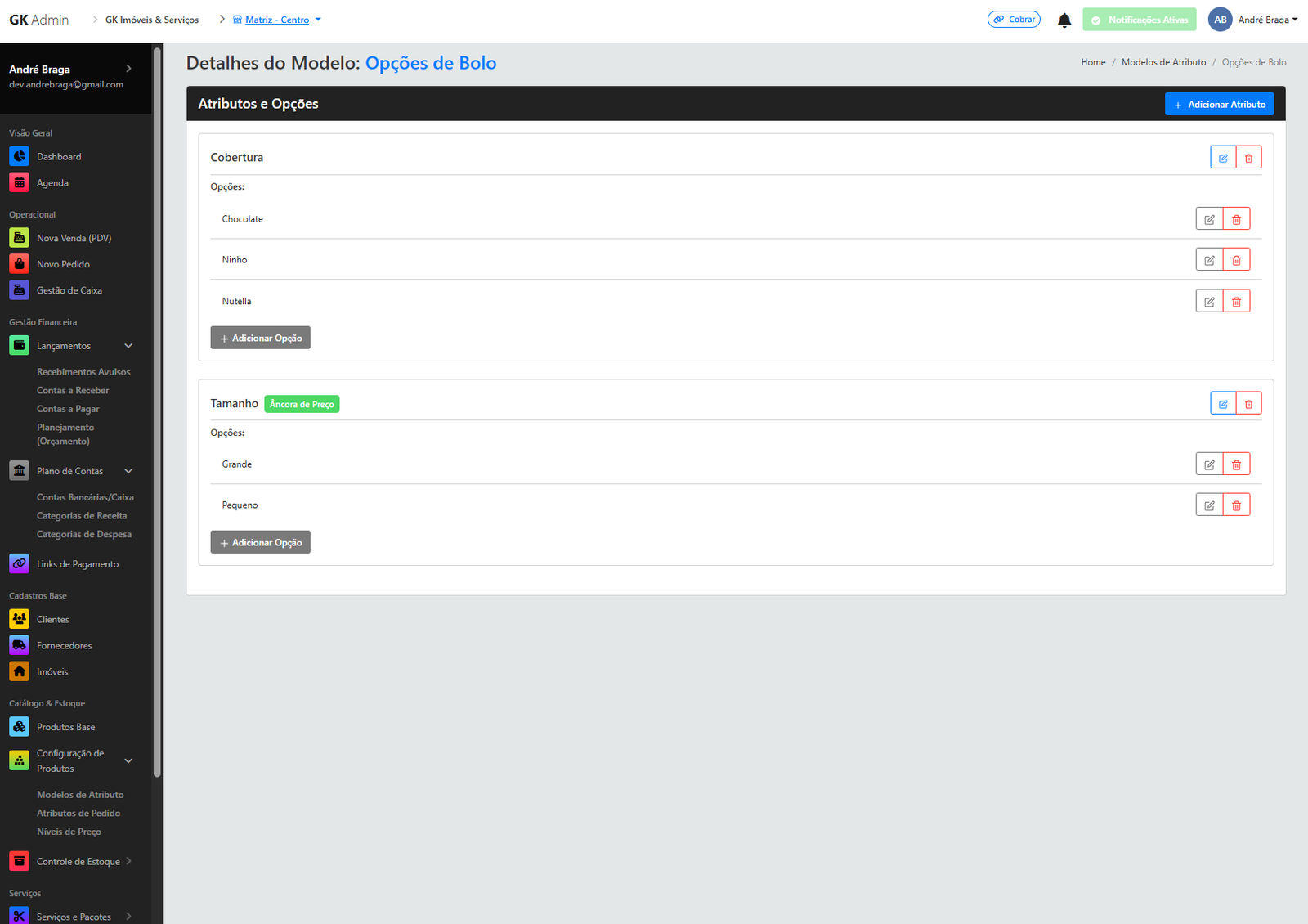 Produtos Configuráveis